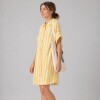 Vestido Camisero Pupa Estampa Amarillo
