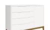 Cómoda Zapatera 4 Cajones 1 Puerta - Boom Blanco