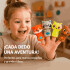 Set X4 Títeres de Dedo Animalitos para Baño y Juego Rosa