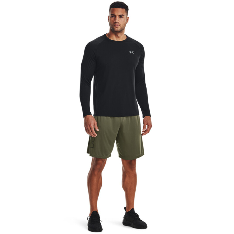 UA TECH GRAPHIC SHORT-BLU GRN-390