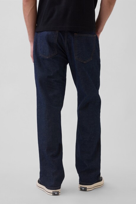 Jean Relaxed Straight Hombre Dark Chambray