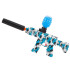 Pistola Hidrogel Ametralladora Lentes Municiones Recargable Color Azul