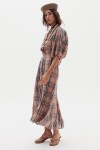 Falda Aleli en Lino Tea Rose Checks