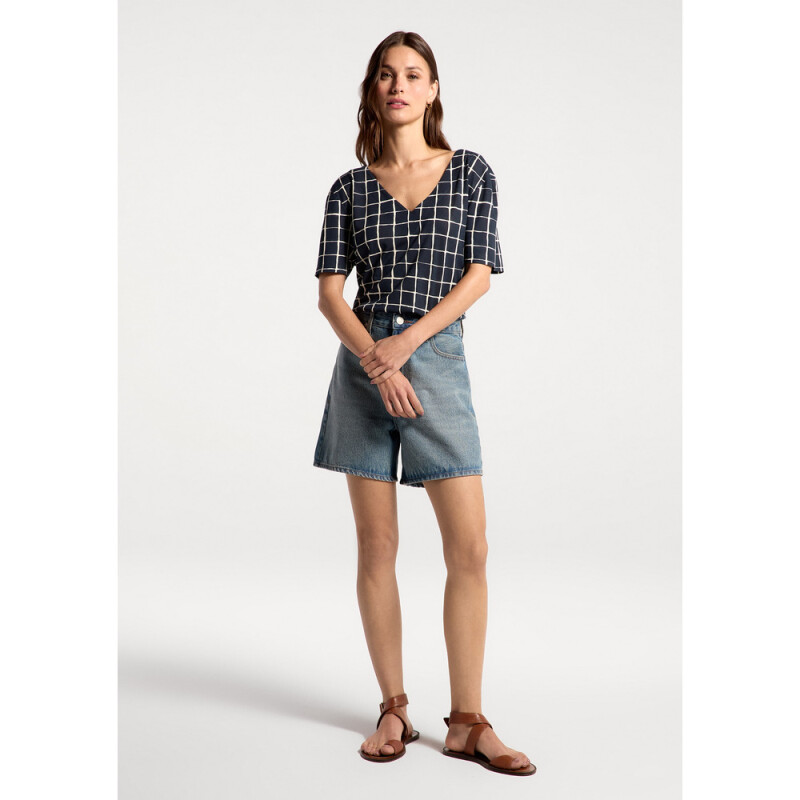 BLUSA MM FEM AZUL MARINHO