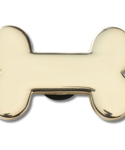 Jibbitz™ Charm Gold Dog Bone Multicolor