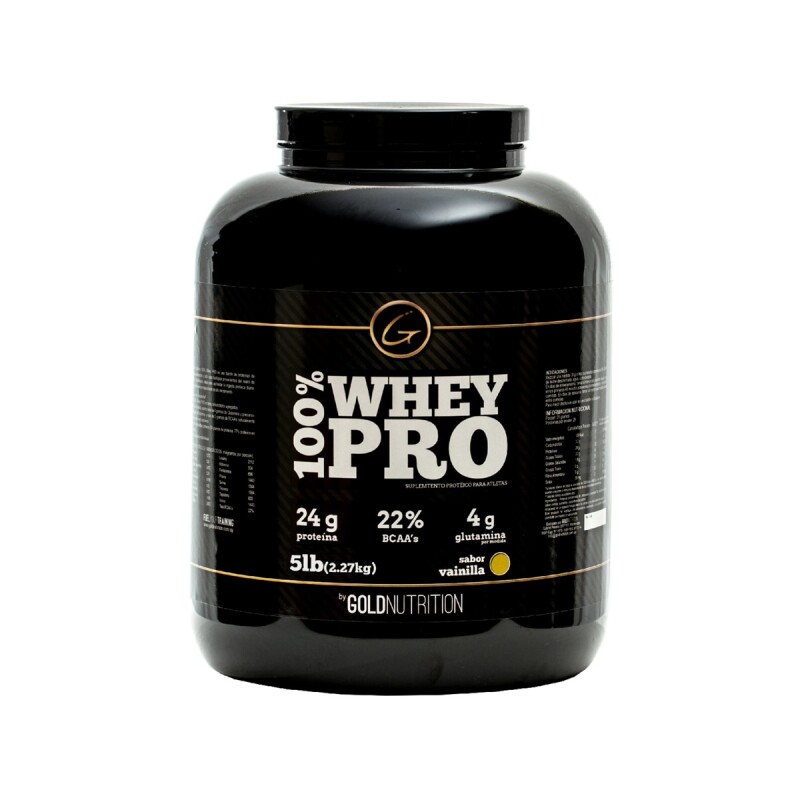 Proteína 100% Whey Pro 5 Gold Nutrition Chocolate 5 Lbs. Proteína 100% Whey Pro 5 Gold Nutrition Chocolate 5 Lbs.