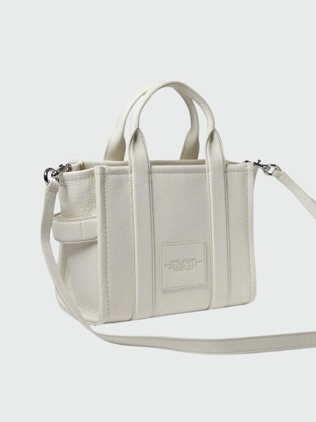 MARC JACOBS - THE LEATHER SMALL TOTE BAG Blanco
