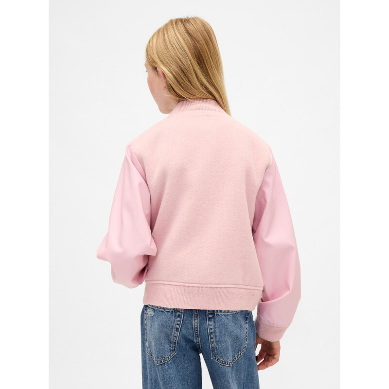 WOOL BOMBER PURE PINK