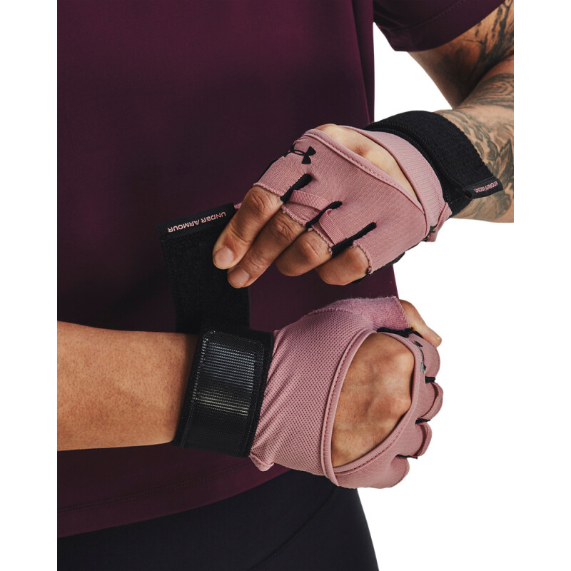 W WEIGHTLIFTING GLOVES-PNK PNK-697