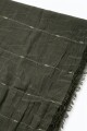 Pashmina con textura verde oliva