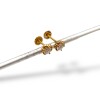 Caravanas Solitario oro- Oro bajo - Zirconia - CA8172 conpiedra