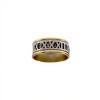 Anillo números romanos-Plata y Oro-Sin Piedra-AN5940 sinpiedra
