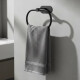 Conjunto de accesorios para baño 4 piezas adhesivas NEGRO