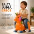 Unicornio Saltarín Inflable Infantil 58 x 55 cm Naranja