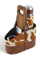 Set matero premium animal print Marrón