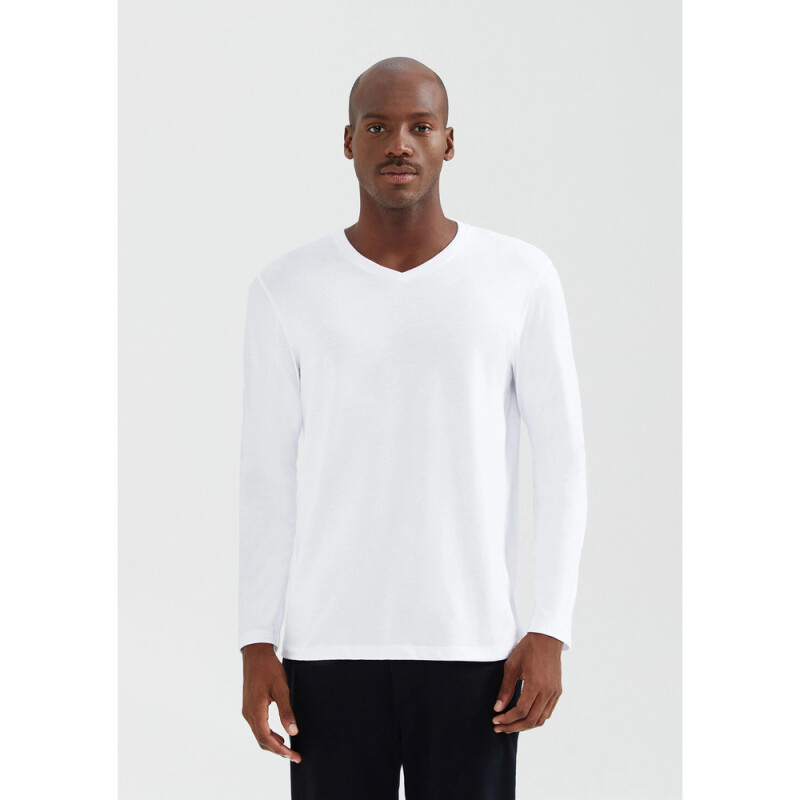 CAMISETA ML MASC BRANCO