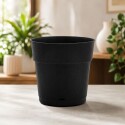 Maceta de plastico redonda con plato 7,8 litros Negro Maceta de plastico redonda con plato 7,8 litros Negro