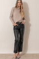 Pantalón de cuero Negro