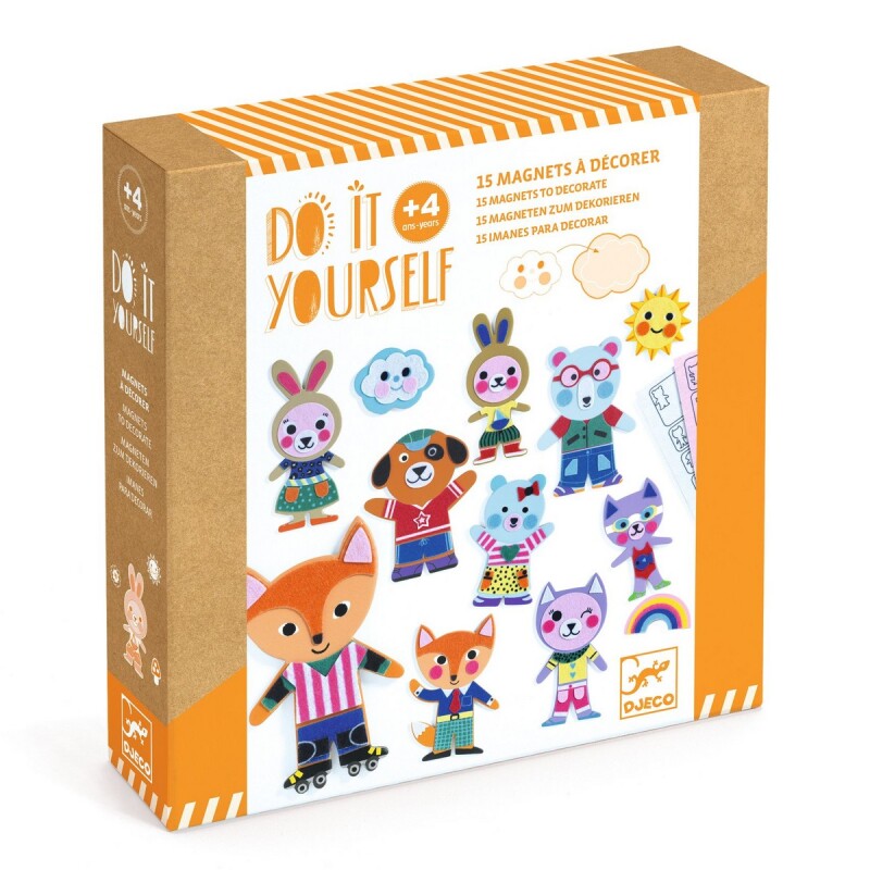 Imanes para decorar Funky family Djeco Imanes para decorar Funky family Djeco