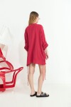 Camisa acordonada rojo