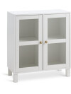 Vitrina SKALS puertas de vidrio blanco Vitrina SKALS puertas de vidrio blanco