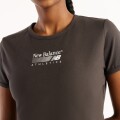 Remera New Balance de Dama - Trackside - WT62O4MBBLK DARK GREY
