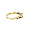 Anillo Solitario-Oro bajo-Piedra Zirconia Rosa-AN8223 conpiedra