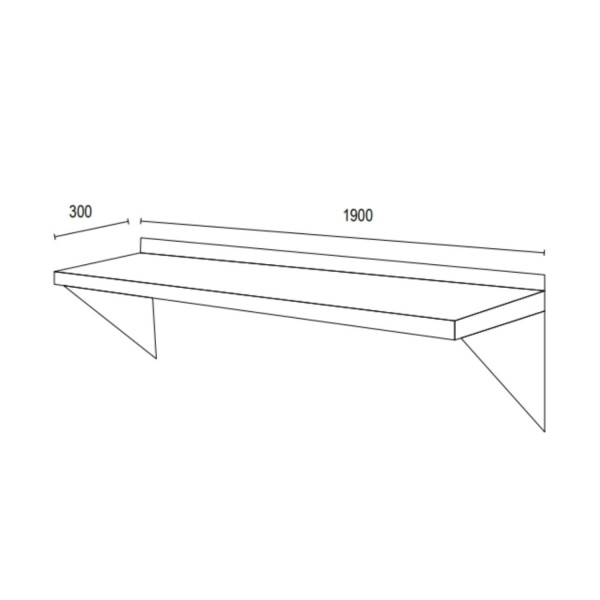 Estante Aereo Acero Inox 1.90 Mts | Ventus VENEREP-190 Estante Aereo Acero Inox 1.90 Mts | Ventus VENEREP-190