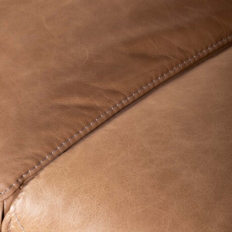 SOFA 3 CUERPOS CUERO-100-NATURAL MARRON PORTO CAMEL