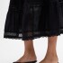 SL LACE INSERT TRIM MAXI DRESS TRUE BLACK