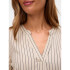 VMMYMILO SS V-NECK TOP WVN GA Silver Lining/Rayas