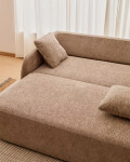 Sofá cama Laira 3 plazas de chenilla topo 218 cm FSC Mix Credit Sofá cama Laira 3 plazas de chenilla topo 218 cm FSC Mix Credit