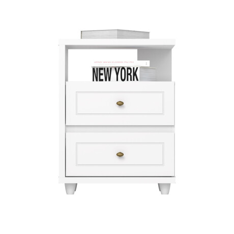 MESA DE LUZ MDF-Y-MDP BLANCO AMERICANO II