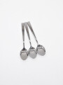 CUCHARA POSTRE 3 PCS PLATEADO