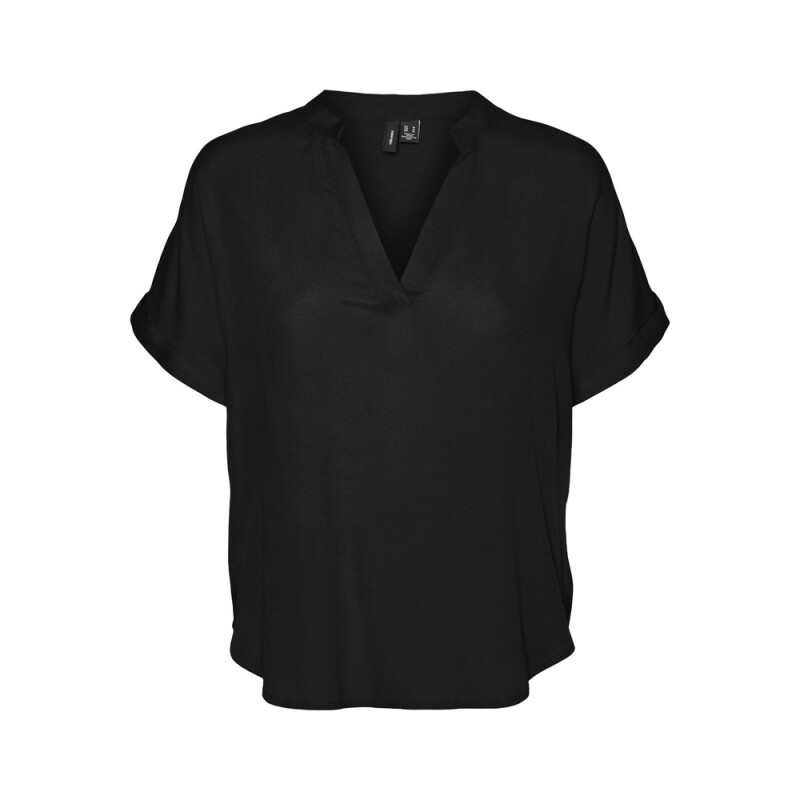 VMBEAUTY SS TOP WVN GA NOOS BLACK