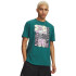 UA M LOGO COLLAGE SS-GRN GRN-338