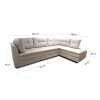 Sillon 3 cuerpos con Chaise - Coimbra Izquierdo beige