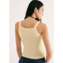 CAMISETA REGATA FEM AMARELO CLARO