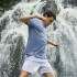 T-SHIRT BRAND TEE MEN TRNG AZUL IN MELANGE AZUL IN MELANGE