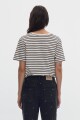 T-shirt Atenas Stripes Offwhite