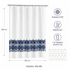 Cortina de Baño 180x180 Estampada Guarda Azul