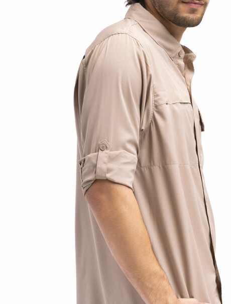 Camisa Manga Larga Creta Beige