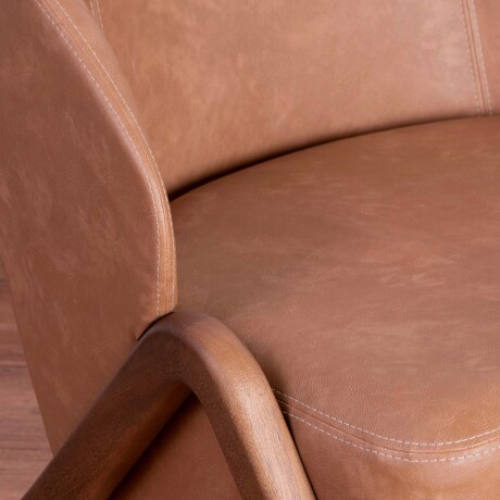 BUTACA PU MARRON ARCO CAMEL