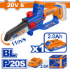 MINI MOTOSIERRA 6´´´´ A BATERIA P20S 20V BRUSHLESS C/CADENA + VAINA + LLAVE MINI MOTOSIERRA 6´´´´ A BATERIA P20S 20V BRUSHLESS C/CADENA + VAINA + LLAVE