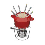 Cuisinart® JUEGO DE FONDUE DE HIERRO FUNDIDO ROJO N/A