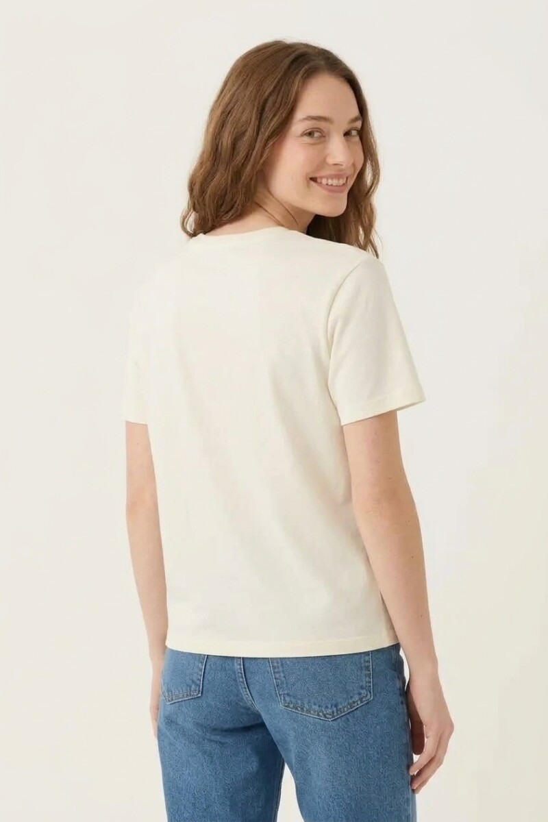 Remera m/c estampada Life Is Good CRUDO