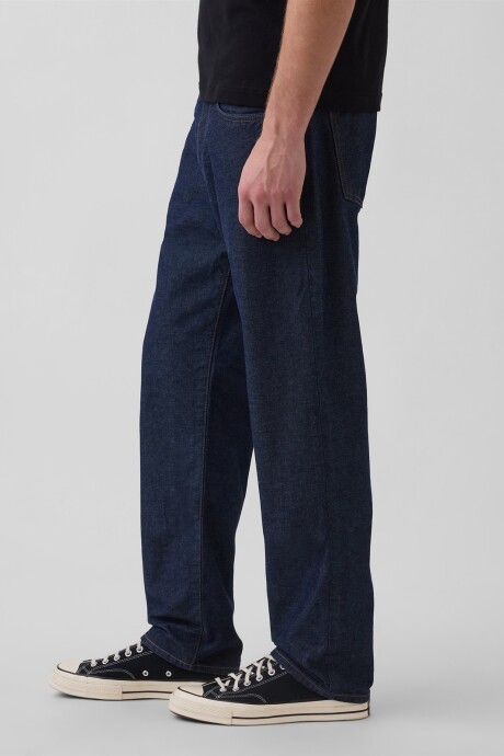 Jean Relaxed Straight Hombre Dark Chambray