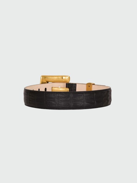 BALMAIN - Cinturón Anthem Negro