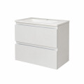 MUEBLE DE BAÑO BLANCO CON BACHA BLANCA Mueble De Baño Blanco Con Bacha Blanca
