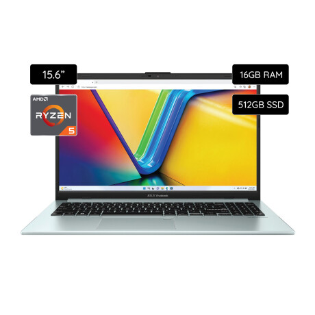 Notebook ASUS Vivobook Go OLED E1504FA-L1419W Ryzen 5 16GB/512GB SSD 15.6" Gray